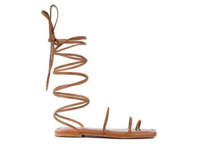 Women's Rag & Co Amatha Sandals in Tan color