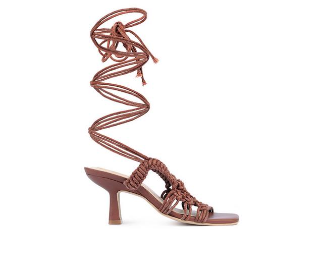 Women's Rag & Co Beroe Dress Sandals in Mocca color