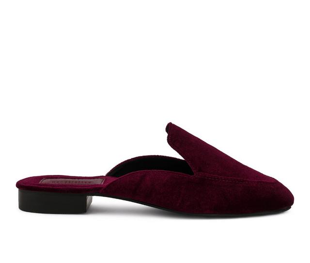 Women's Rag & Co Batiste Mules in Burgundy color