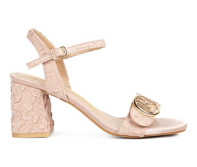 Women's London Rag Chaplet Dress Sandals in Blush color