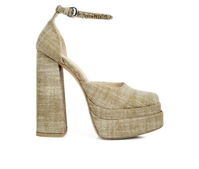 Women's Rag & Co Cosette Platform Pumps in Beige color