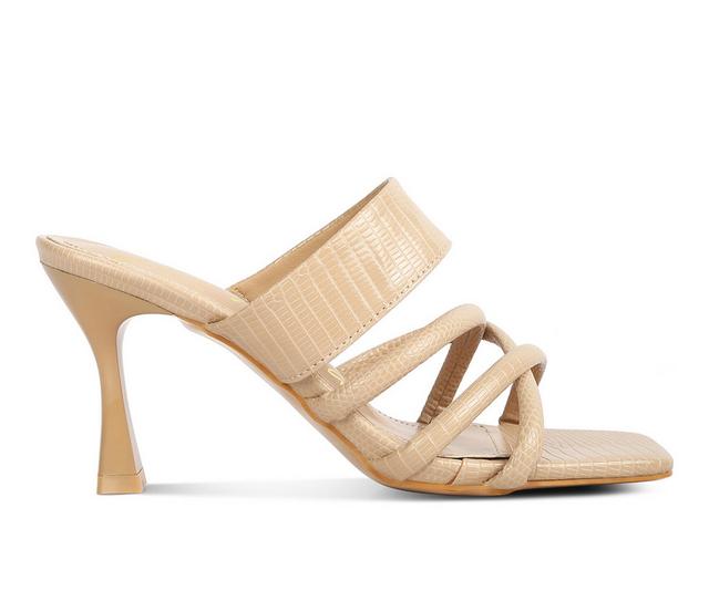 Women's London Rag Chiri Dress Sandals in Tan color
