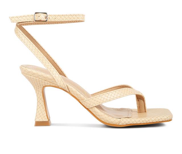 Women's London Rag Celty Dress Sandals in Beige color