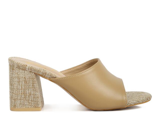 Women's London Rag Addie Dress Sandals in Tan color