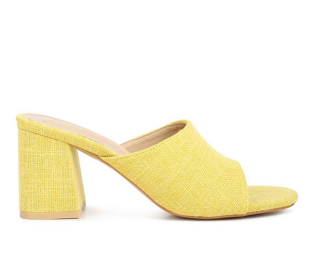 Women's London Rag Addie Dress Sandals in Yellow color