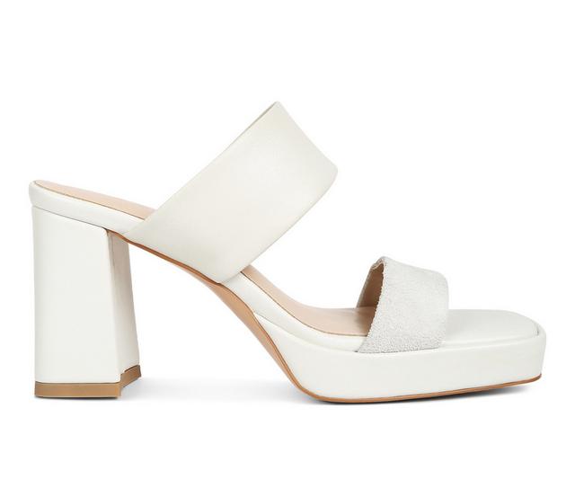 Women's Rag & Co Eddlia Dress Sandals in Offwhite color