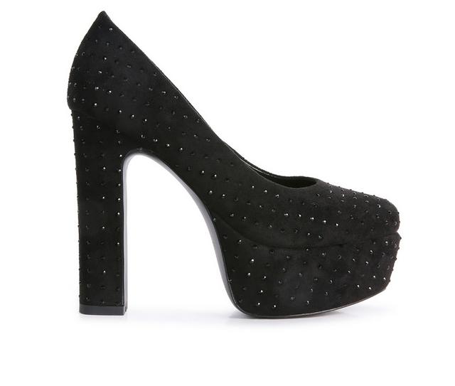 Women's Rag & Co Poppins Platform Pumps in Black color