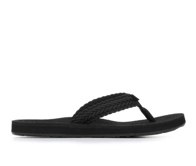 Women's Roxy Tidepool IV Flip-Flops in Black color