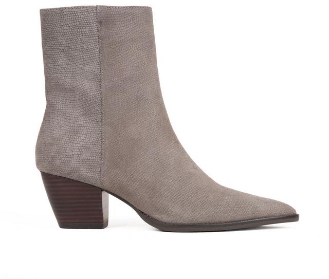 Women's SALVIA Yael Booties in GREY LIZARD color