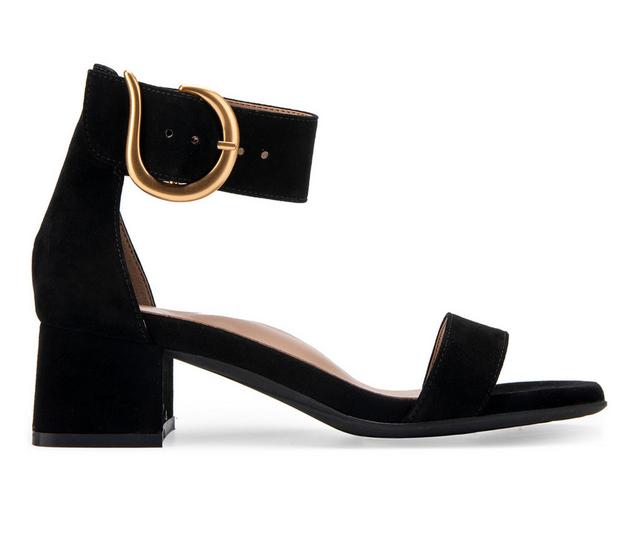 Women's Aerosoles Women's Eliza Dress Sandals in Black Suede color