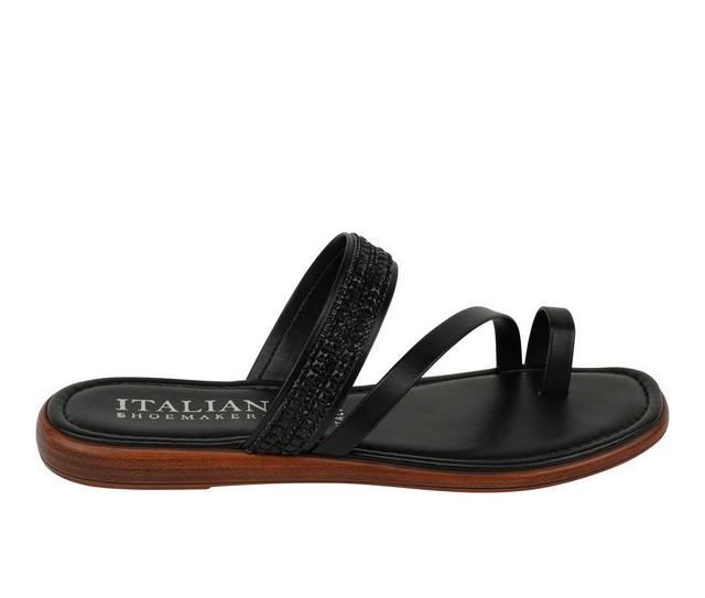 Women's Italian Shoemakers Mavis Sandals in Black color