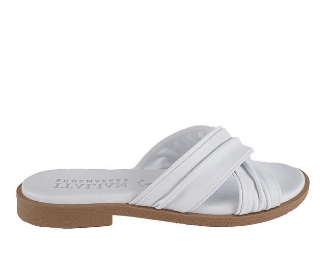 Women's Italian Shoemakers Hachi Sandals in White color