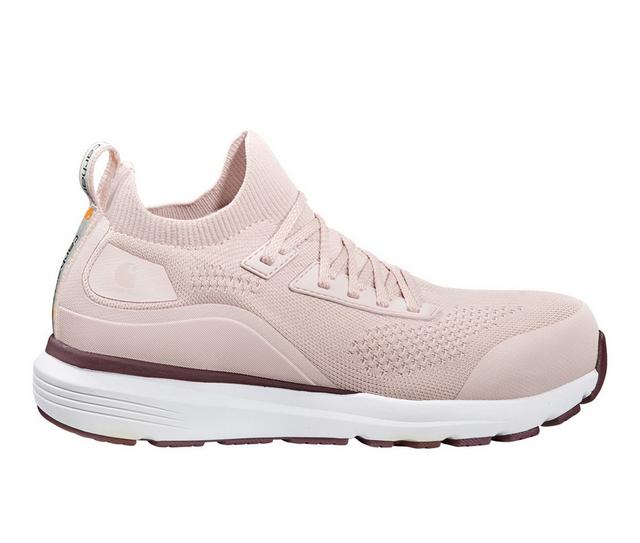 Women's Carhartt FS2005 Women's Haslett 3" SD Soft Toe Slip Resistant Shoes in Light Pink color