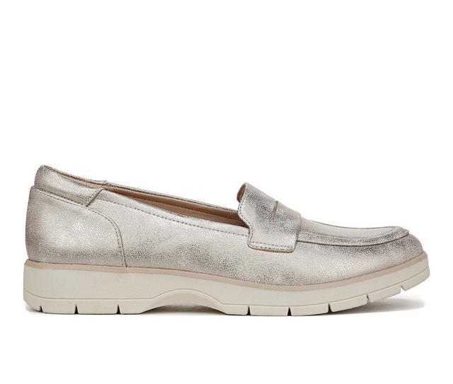 Women's Dr. Scholls Nice Day Loafers in Light Gold color