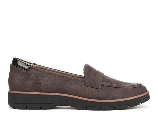 Women's Dr. Scholls Nice Day Loafers in Dark Brown color