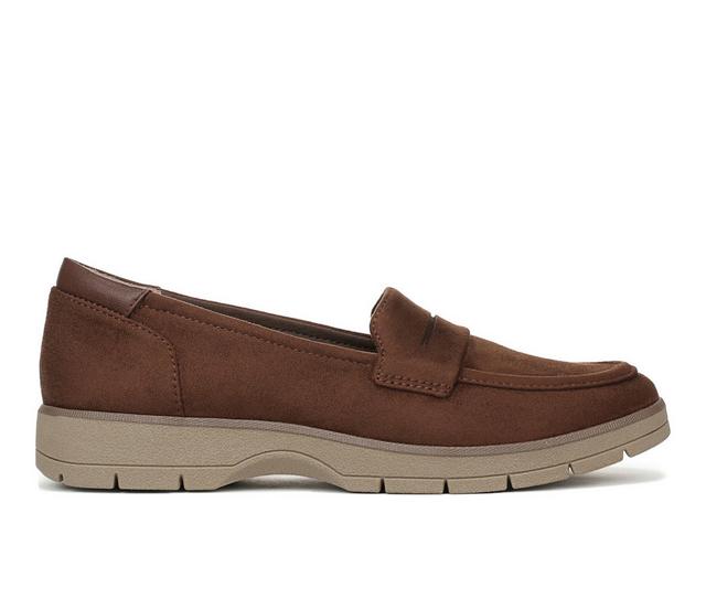 Women's Dr. Scholls Nice Day Loafers in Walnut Brown color
