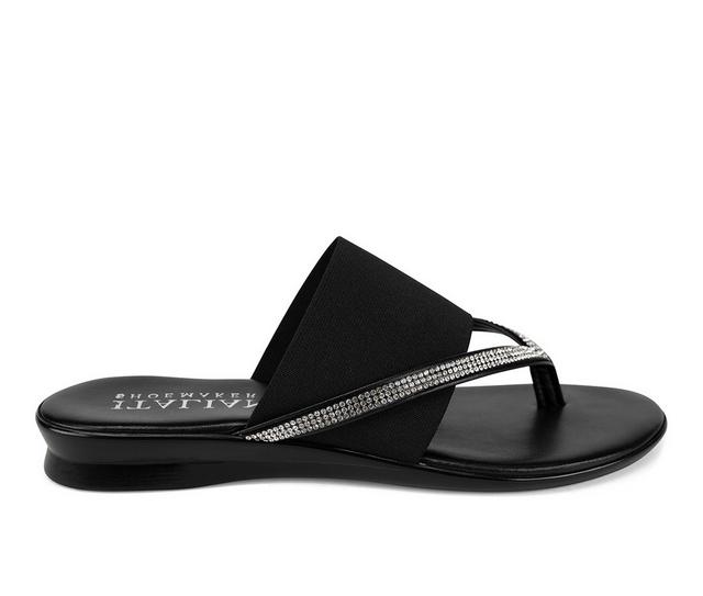 Women's Italian Shoemakers Sorbi Flip-Flops in Black color