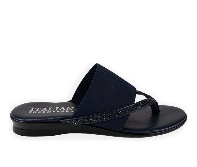 Women's Italian Shoemakers Sorbi Flip-Flops in Navy color