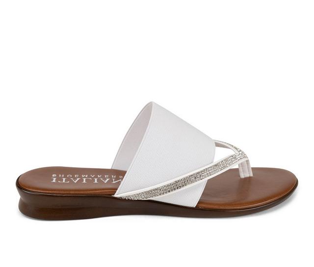 Women's Italian Shoemakers Sorbi Flip-Flops in White color