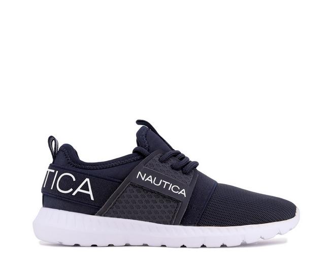 Boys' Nautica Toddler & Little Kid Kappil 4 Laces in Midnight Mesh color