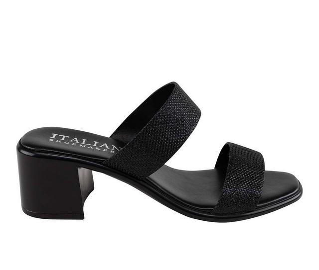 Women's Italian Shoemakers Frannie Dress Sandals in Black color