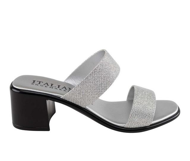 Women's Italian Shoemakers Frannie Dress Sandals in Silver color