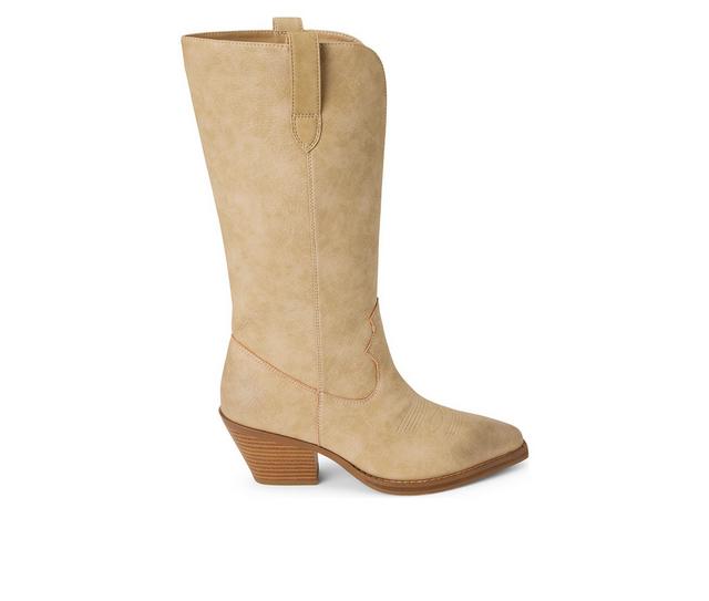 Women's Beach by Matisse Bodhi Western Boots in Beige color