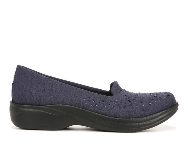 Women's BZEES Poppyseed 3 Slip On Shoes in Navy color