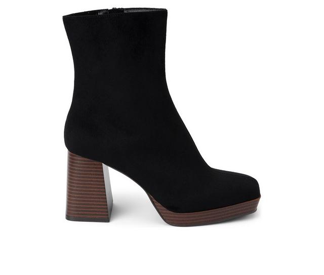 Women's Coconuts by Matisse Duke Booties in Black Fabric color