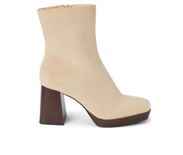 Women's Coconuts by Matisse Duke Booties in Ivory Fabric color