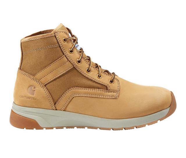 Men's Carhartt FA5017 Men's Force 5" Soft Toe Work Boots in Wheat color