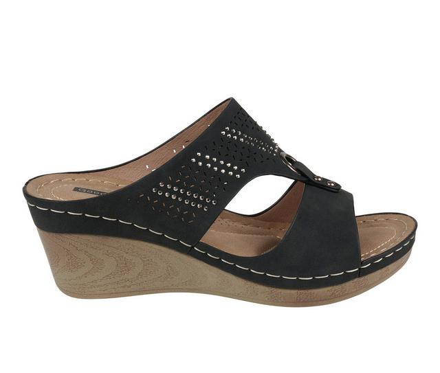 Women's GC Shoes Marbella Wedges in Black color