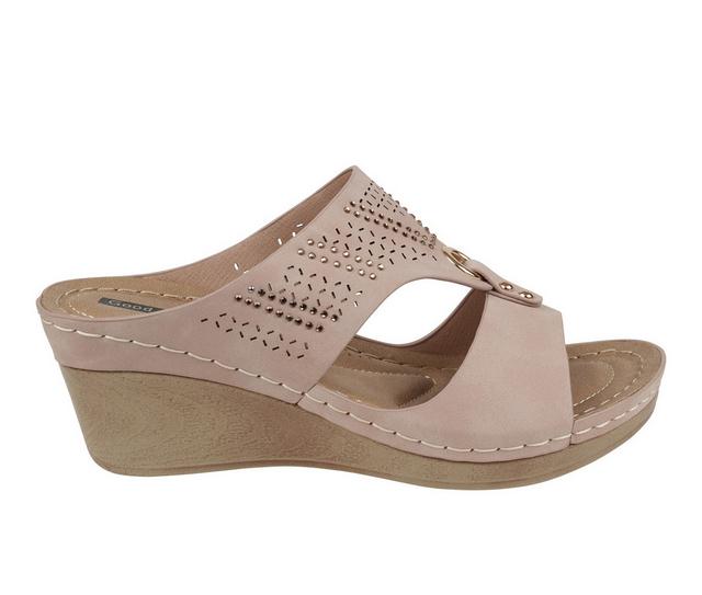 Women's GC Shoes Marbella Wedges in Blush color