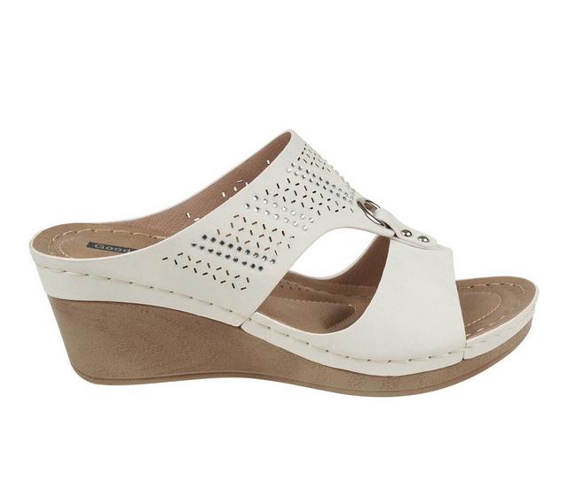 Women's GC Shoes Marbella Wedges in White color