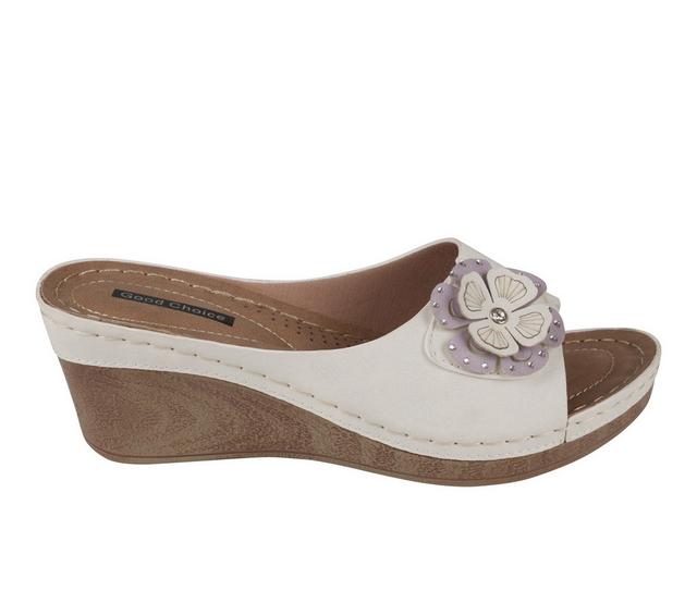 Women's GC Shoes Naples Wedges in White color