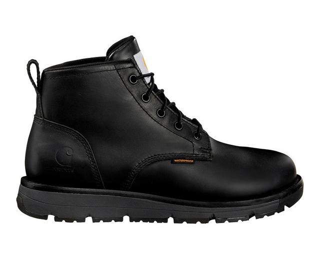 Men's Carhartt FM5201 Millbrook 5" Steel Toe Waterproof Work Boots in Black color