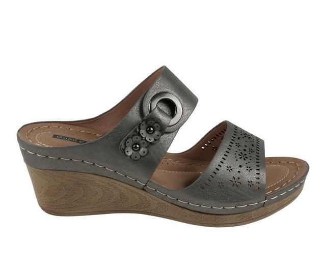 Women's GC Shoes Theresa Wedges in Pewter color