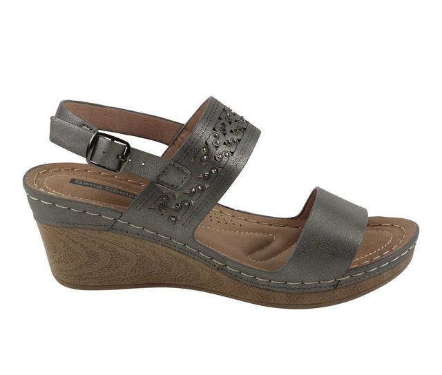 Women's GC Shoes Foley Wedges in Pewter color
