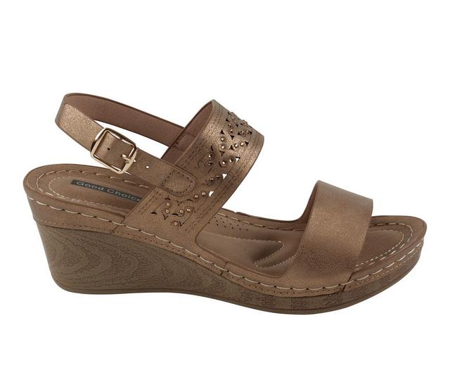 Women's GC Shoes Foley Wedges in Bronze color