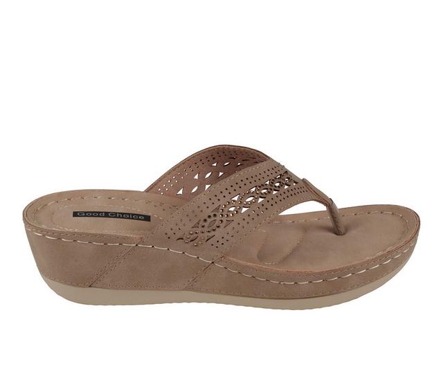 Women's GC Shoes Bari Flip-Flops in Natural color