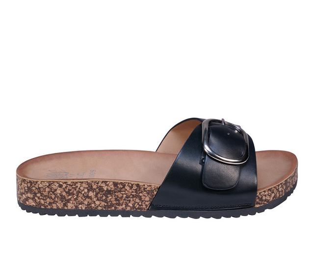 Women's GC Shoes Luna Footbed Sandals in Black color