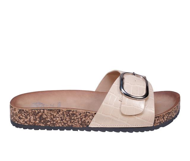 Women's GC Shoes Luna Footbed Sandals in Nude color