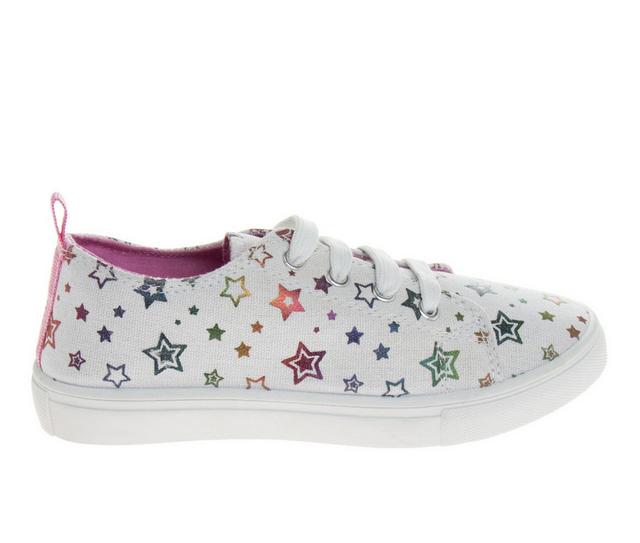 Girls' Nanette Lepore Little Kid & Big Kid Lace-Up Lovelies Sneakers in White color