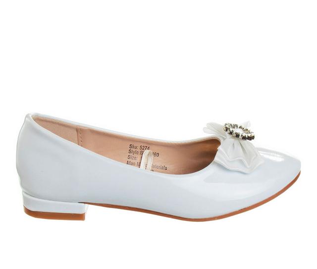 Girls' Badgley Mischka Little Kid & Big Kid Delicate Flair Dress Shoes in White Patent color