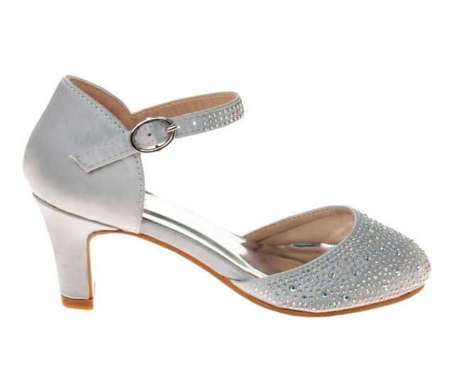 Girls' Badgley Mischka Intricate Intrigue 13-6 Dress Shoes in Silver color