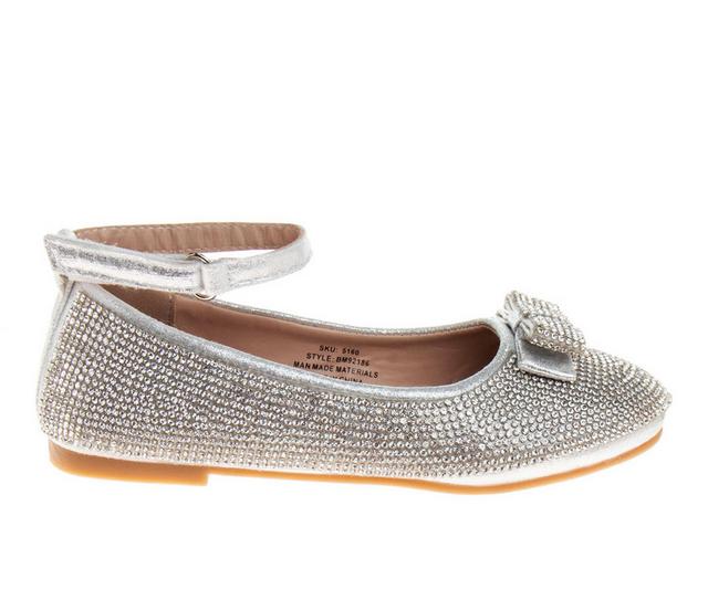 Girls' Badgley Mischka Artistic Harmny 12-5 Dress Shoes in Silver color