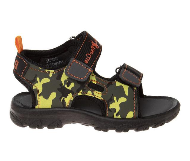 Boys' Beverly Hills Polo Club Toddler Maverick Max Sandals in Black Camo color