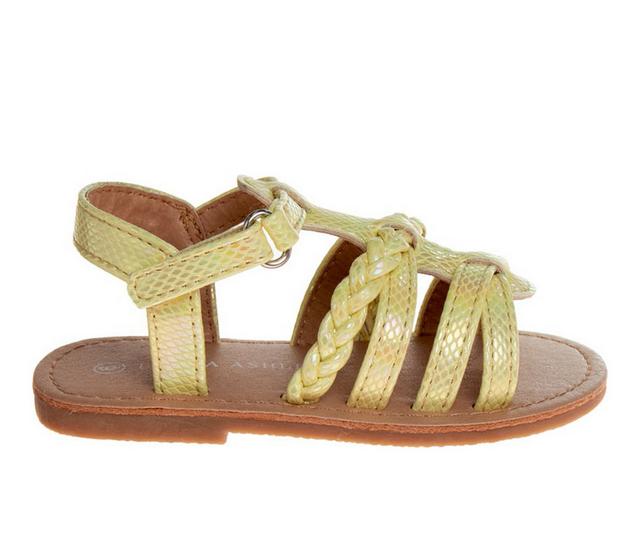 Girls' Laura Ashley Toddler Splendid Sophia Sandals in Light Lime color