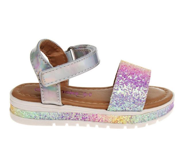 Girls' Kensie Girl Toddler Artisan Aura Sandals in Pastel Glitter color