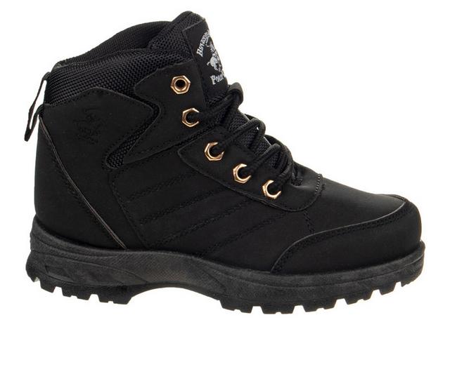 Kids' Beverly Hills Polo Club Little & Big Kid Daring Drake Combat Boots in Black color